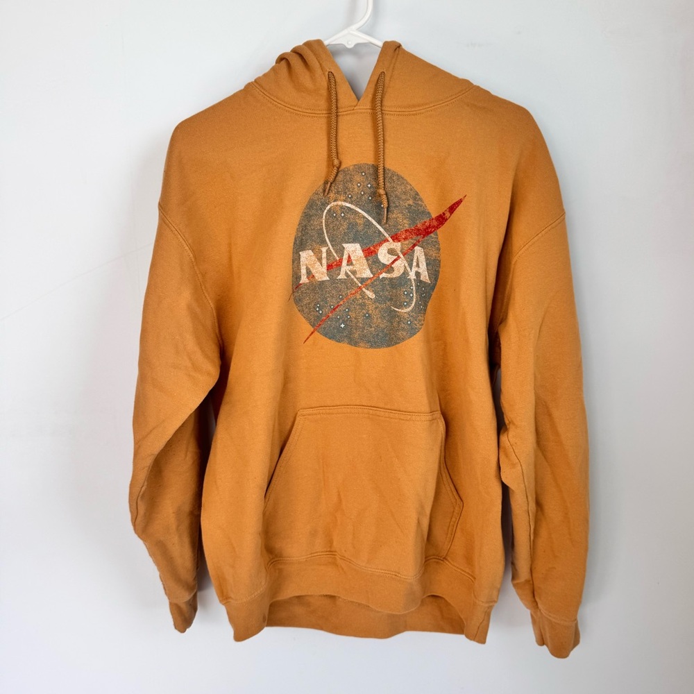 NASA Tan Hoodie Hoodie Size Medium